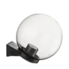 Acrilux Applique sfera con braccio, Ø 25 cm, fumè