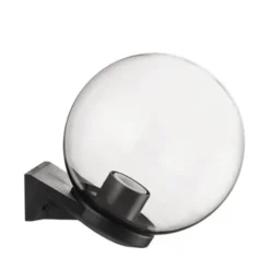 Acrilux Applique sfera con braccio, Ø 25 cm, fumè