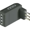 Adattatore 10a piatto triplo grigio