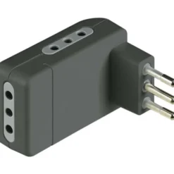 Adattatore 10a piatto triplo grigio
