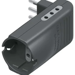 Adattatore 10a - 2x10a+schukop30 grigio