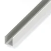 Alfer Profilo a u 7.5x1 pvc bco 2.5 mt