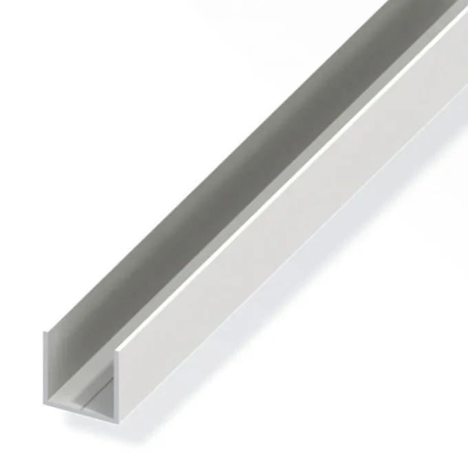Alfer Profilo a u 7.5x1 pvc bco 2.5 mt