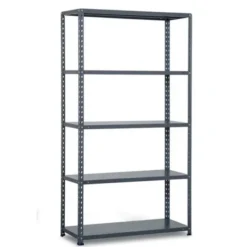 Anemos Scaffale metallico bullonato 5 ripiani 100x40x180h cm