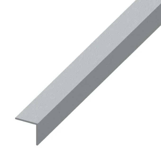 Angolare allum 10x10 inox spazzol 1 mt