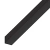 Angolare 20x20x1 pvc nero 1 mt