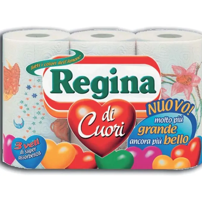 Asciugatutto regina di cuori 3 rotoli