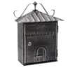 Baltix Cassetta postale in ferro battuto, 28x12x35 cm