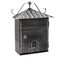 Baltix Cassetta postale in ferro battuto, 28x12x35 cm