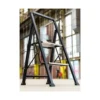 Batavia Sgabello pieghevole 2 gradini, portata 150 kg, spessore chiusa 4,8 cm