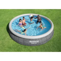 Bestway Piscina fuori terra autoportante fast set 457xh.84cm, pompa filtro a cartuccia