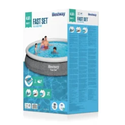 Bestway Piscina fuori terra autoportante fast set 457xh.84cm, pompa filtro a cartuccia