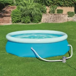 Bestway Piscina fuori terra tonda autoportante fast set 305x76cm con pompa filtro a cartuccia