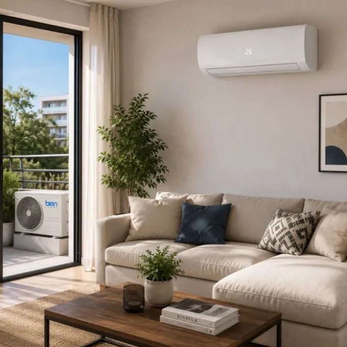 Bion Condizionatore mono inverter blu, 9000 btu, classe a+/a++