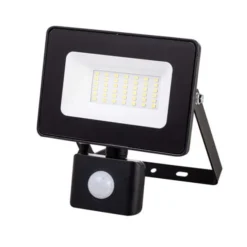 Bion Proiettore 30w, faretto a led con sensore di movimento IP44, 4000k luce naturale, 13,6x16x5 cm