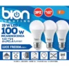 Bion Set 3 lampadine led a goccia 15 watt, resa 100 watt massima luminosita, attacco e27, luce fredda