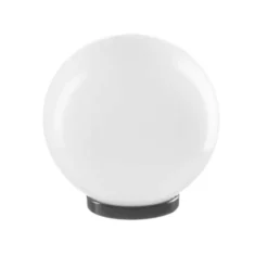 Bion Sfera, Ø 20 cm, in policarbonato, e27, ip44, completa di base, opale