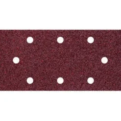 Black+decker Fogli velcro 93x190 mm, forati, grana fine, 5 pezzi
