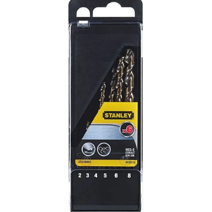 Black+decker Punte cobalto, per metallo, 6 pezzi