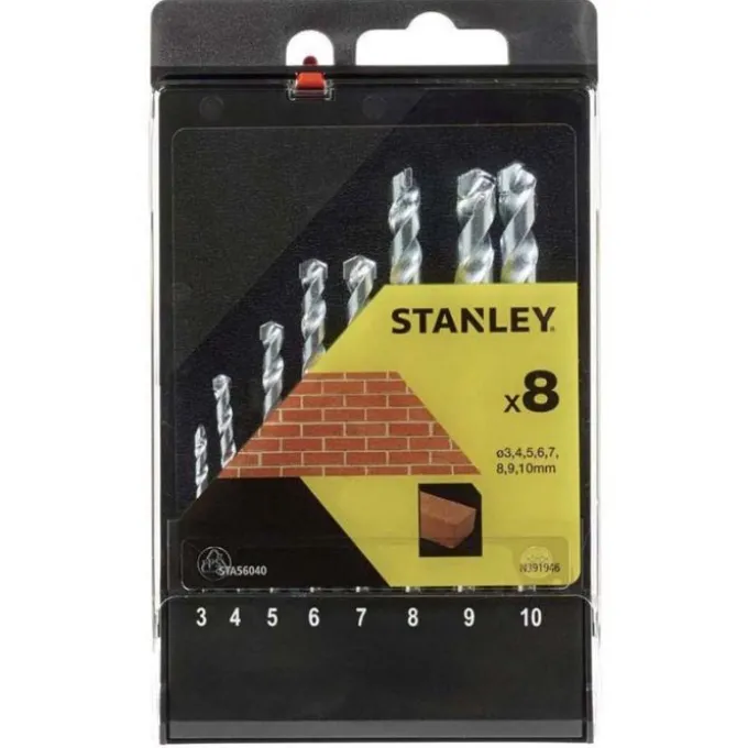 Black+decker Punte zincate per muro, set 8 pezzi
