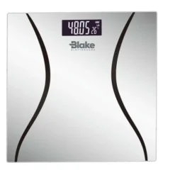 Blake Bilancia pesapersone in vetro temprato, 30x30 cm, max 180 kg, display lcd retroilluminato