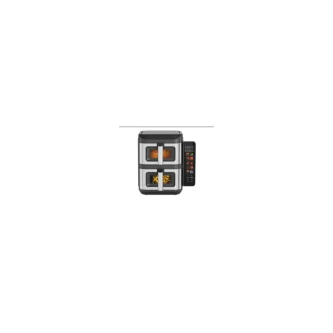 Blake FRIGGITRICE AD AIRA CRISPY 2 - 11L DOPPIO CESTELLO CON VETRO TRASPARENTE - 2800W - TEMPERATURA 60-200° - TIMER 60min - DOPPIE COTTURE - SPEGNIMENTO AUTOMATICO E READY ALERT - 10 PROGRAMMI