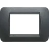 Bticino Placca 3p plastica acciaio s. living int