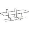 Buzzi Fioriera sonia, portavaso da balcone in filo acciaio nero 60x18 cm