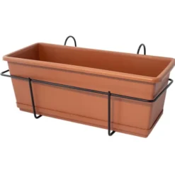Buzzi Set fioriera + balconiera marta 42x17xh.16 cm