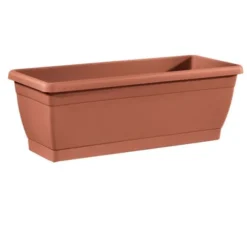 Cassetta in resina roxanne con sottocassetta 40 cm colore terracotta