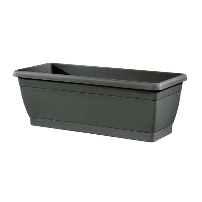 Cassetta roxanne con sottocassetta, 40 cm, colore antracite