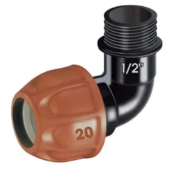 Claber Gomito 20 mm, filetto 1/2" maschio