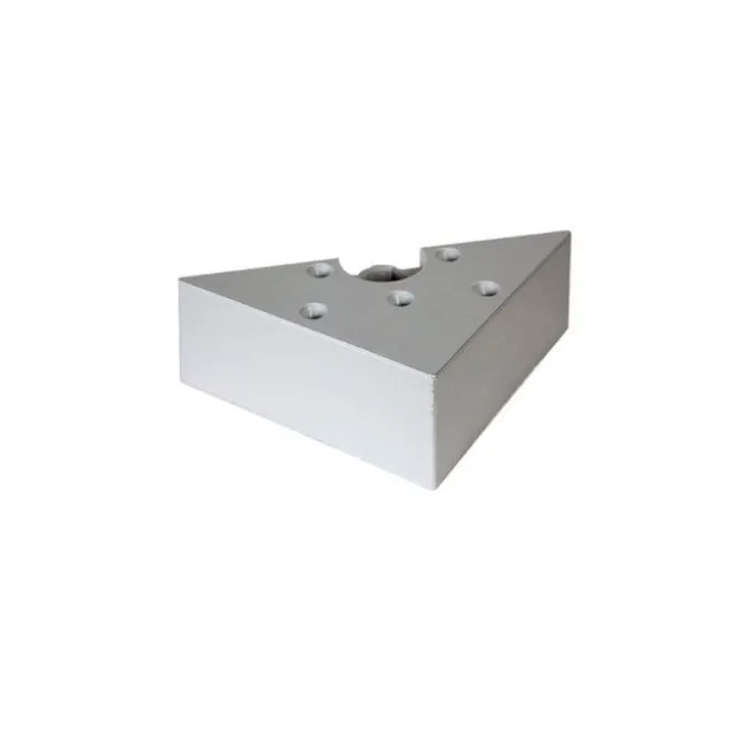 Comferut Piedino plast triang 100x100 h40 mm allu