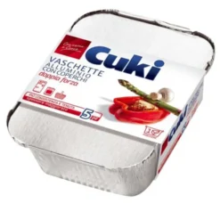 Cuki vaschetta alluminio, 1 porzione, conf. 5 pz