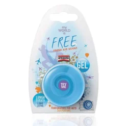 Deodorante auto my world, profumatore da bocchetta in gel concentrato, fragranza free