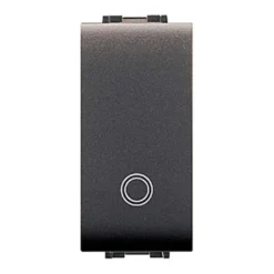 Elettrocanali Pulsante life, unipolare 16 ax, colore nero