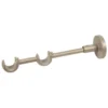 Errebi Supporto per bastone tenda doppio aperto Ø 20mm lunghezza 20cm in nichel