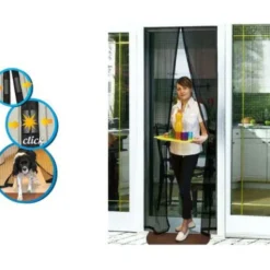 Euromarketing Buzz away-zanzariera per porta magnetica 120x220cm