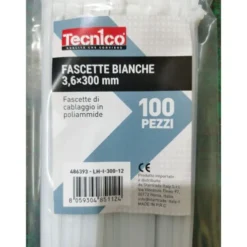 Fascette naturale 100 pz 2.5x130mm, in poliammide