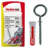 Fischer Tassello duopower 6 c/3 k con occhiolo chiuso, confezione 6 pezzi
