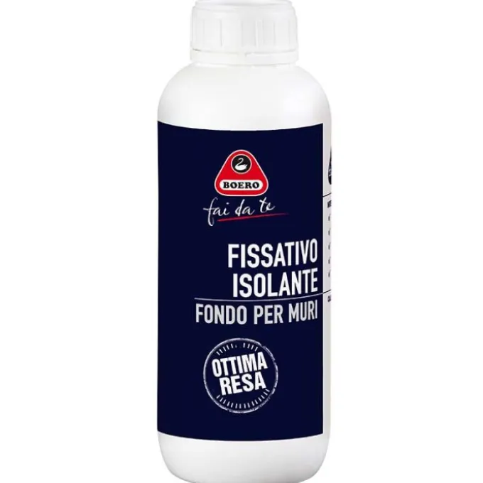 Fissativo boero base di resine acriliche in emulsione isolante per muri, 1 litro