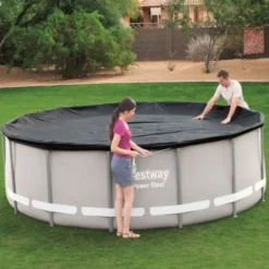 Gardenia Copertura 58248 power steel rotonda per piscina fuori terra da 427 cm
