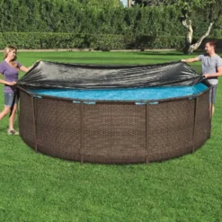 Gardenia Copertura 58037 steel pro frame rotonda per piscina fuori terra da 366 cm
