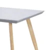 Gardenia Gardenia tavolo da giardino paros in acciaio effetto legno con piano in ceramica grigio 162x82h.74 cm