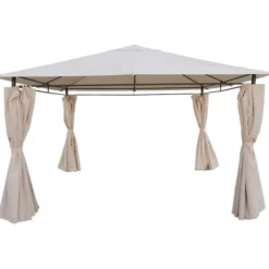 Gardenia Gazebo micene 3,6x3,6xh.1,95 mt, colore ecru'