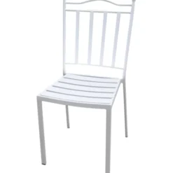 Gardenia Sedia impilabile Santorini, i51x53xh.90 cm, bianca