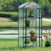 Gardenia Serra 4 ripiani, 69x49xh.160 cm, telo in pvc trasparente 0,10 mm