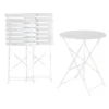 Gardenia Set bistrot DOVER - in metallo - colore bianco