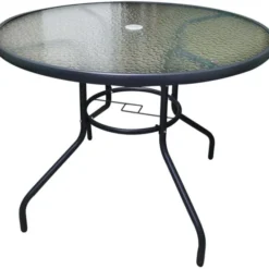 Gardenia Tavolo bistrot con top in vetro, Ø 100 cm