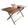 Gardenia Tavolo pieghevole amalfi in legno di acacia fsc®, estensibile 115/150x75xh.75 cm